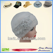 Hot Selling Winter Rabbit Hair Hat chapeau chapeaux d&#39;hiver chapeau chapelet bétules blanc béret béret d&#39;hiver, LSA07